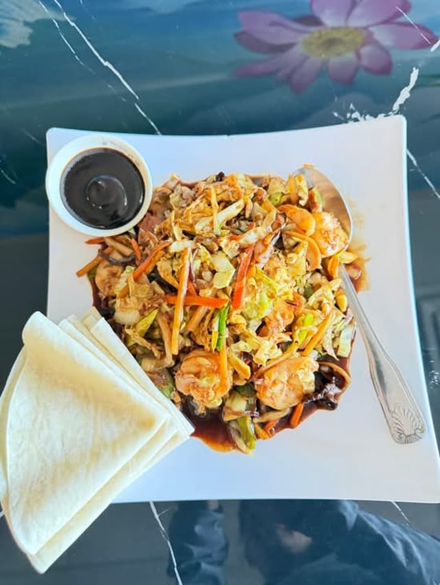 Mu Shu Shrimp.